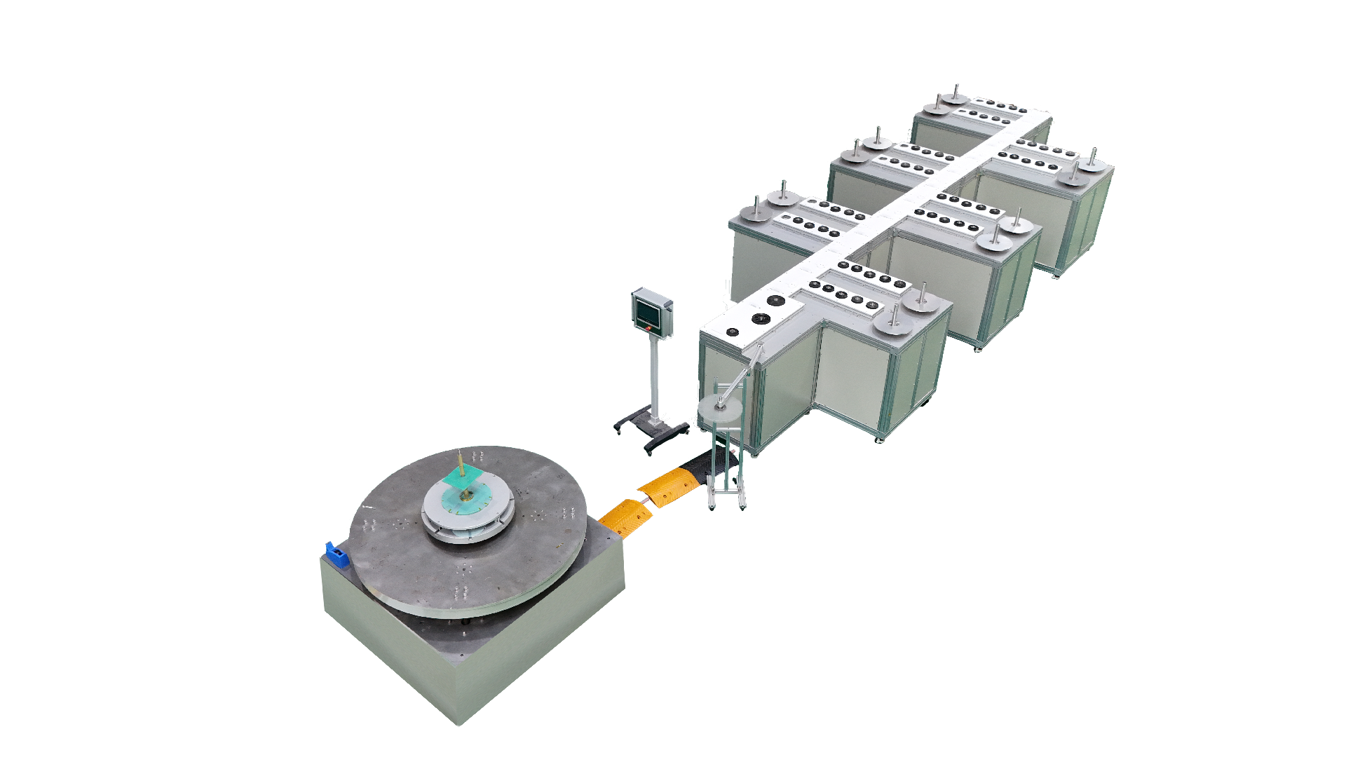 Twelve-axis winding machine