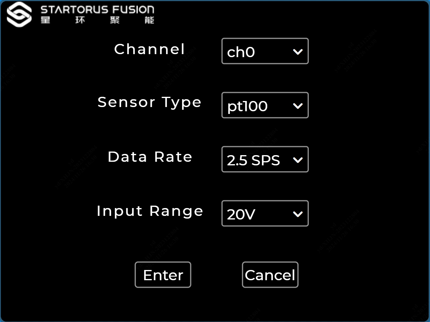 Channel Settings Page